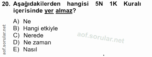 Soru 20