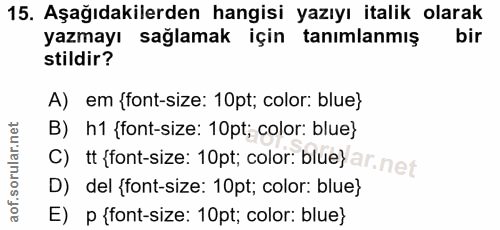 Soru 15
