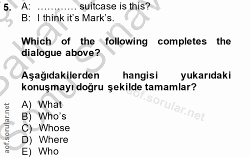 Soru 5