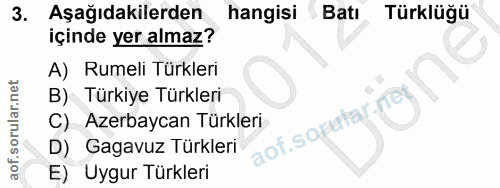 Soru 3
