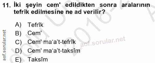 Soru 11