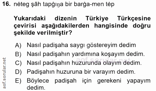 Soru 16