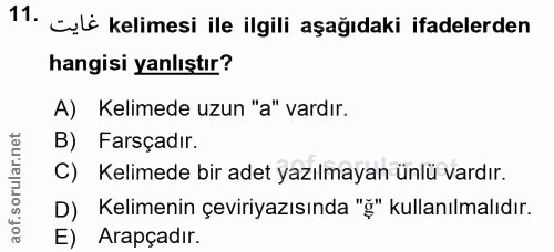 Soru 11