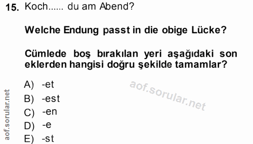 Soru 15