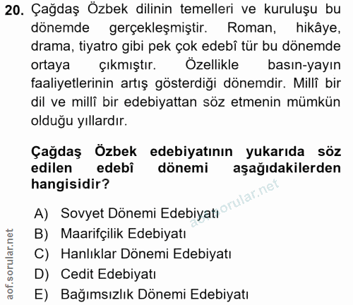 Soru 20