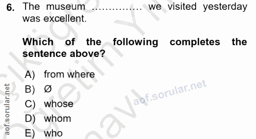 Soru 6