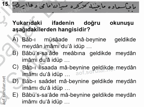Soru 15