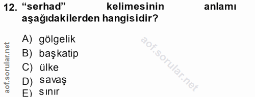 Soru 12