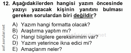 Soru 12