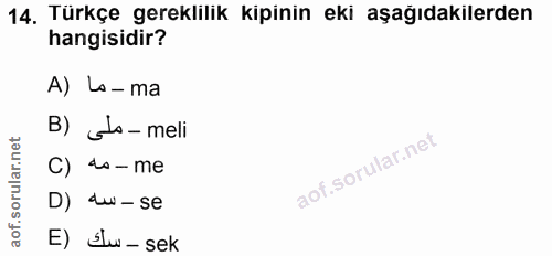 Soru 14