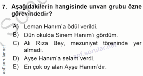 Soru 7