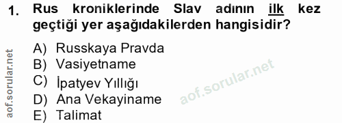 Soru 1