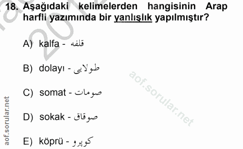 Soru 18