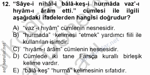 Soru 12