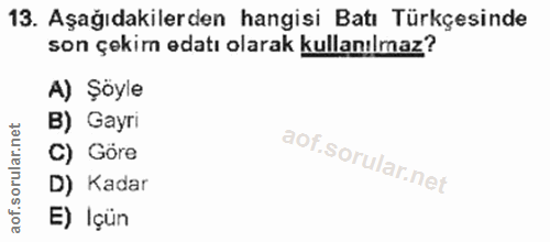 Soru 13
