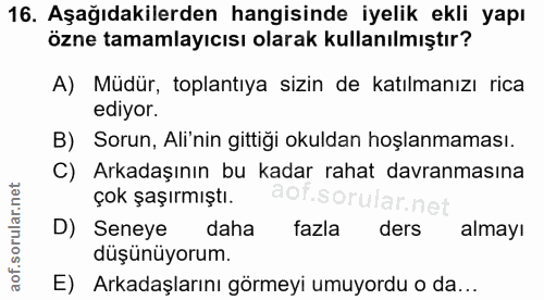 Soru 16