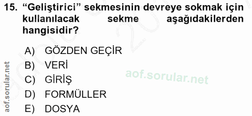 Soru 15