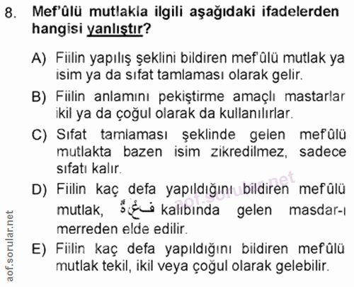 Soru 8