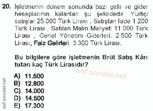 Soru 20