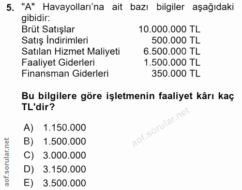 Soru 5
