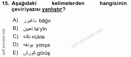 Soru 15