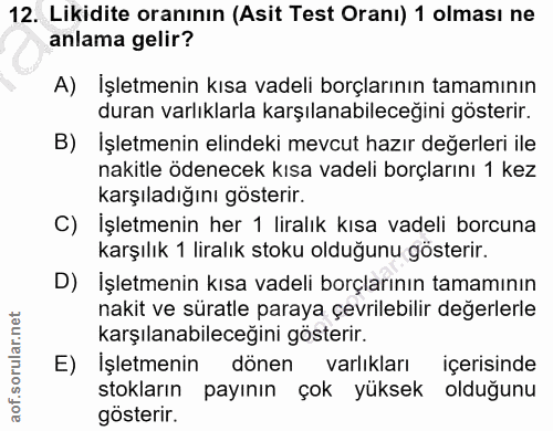 Soru 12
