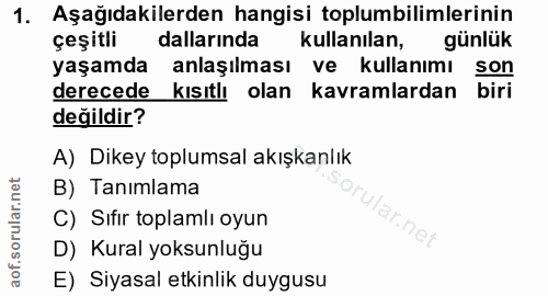 Soru 1