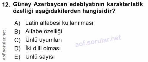 Soru 12