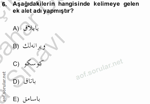 Soru 6