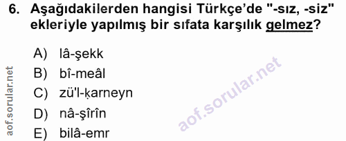 Soru 6