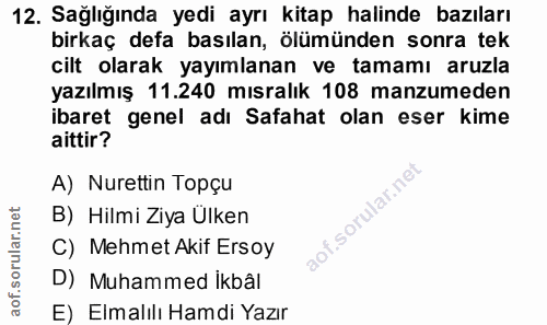 Soru 12