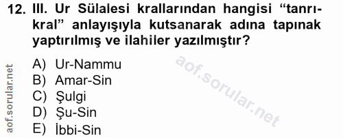 Soru 12