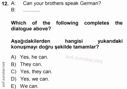 Soru 12