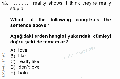 Soru 15