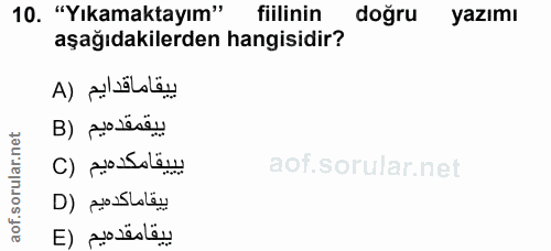 Soru 10