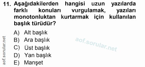 Soru 11