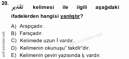 Soru 20