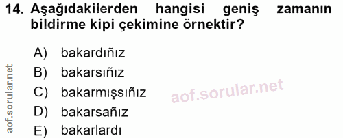 Soru 14