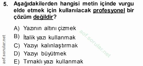 Soru 5
