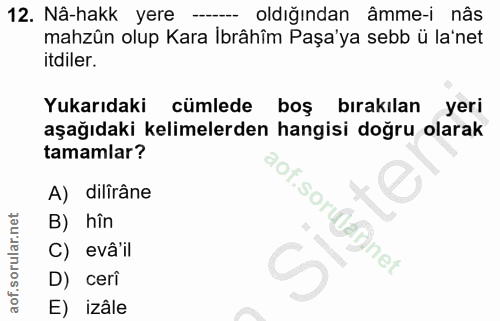 Soru 12