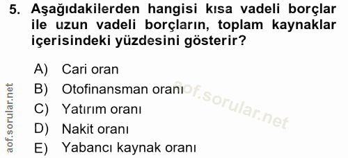 Soru 5