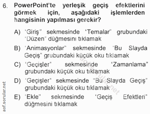 Soru 6