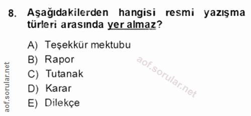 Soru 8