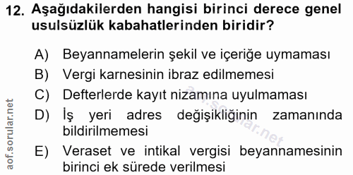 Soru 12