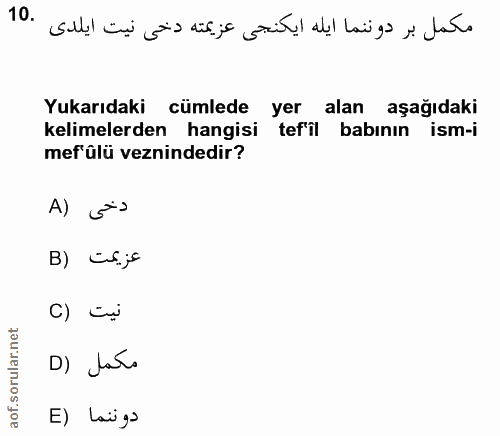 Soru 10