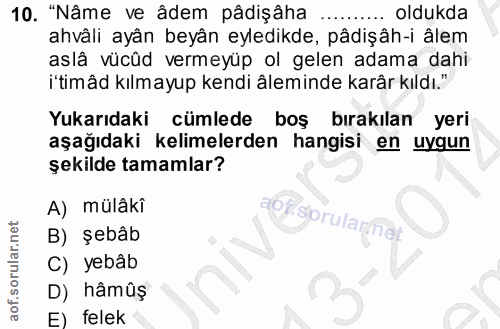 Soru 10