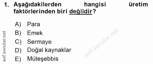 Soru 1