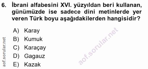 Soru 6