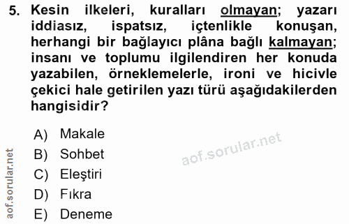 Soru 5