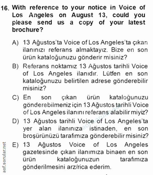 Soru 16